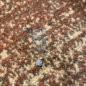 Kay Jewelers Silver Necklace with Crystal Charm